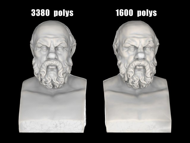 Socrates herm sculpture Modelo 3D .c4d .max .obj .3ds .fbx .stl .blend 