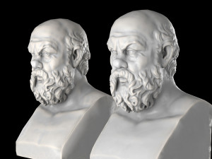 Socrates herm sculpture Modelo 3D