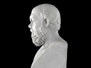 Scultura dell'erma di Socrate Modello 3D
