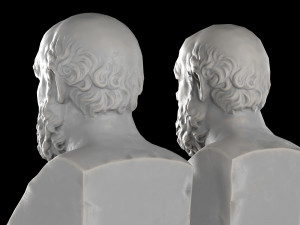 Socrates herm sculpture Modelo 3D
