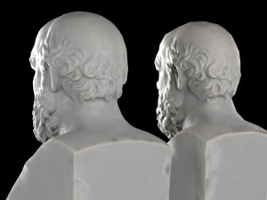 Scultura dell'erma di Socrate Modello 3D