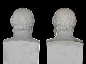 Scultura dell'erma di Socrate Modello 3D