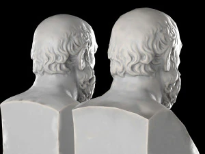 Scultura dell'erma di Socrate Modello 3D