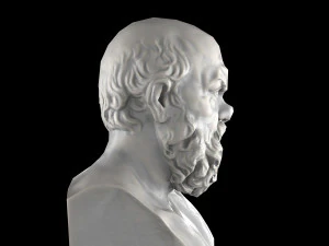 Scultura dell'erma di Socrate Modello 3D