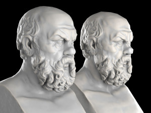 Socrates herm sculpture Modelo 3D