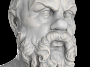 Socrates herm sculpture Modelo 3D