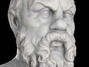 Scultura dell'erma di Socrate Modello 3D