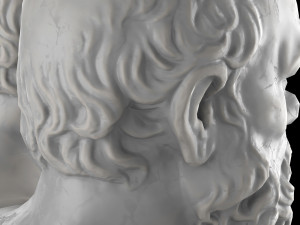 Socrates herm sculpture Modelo 3D