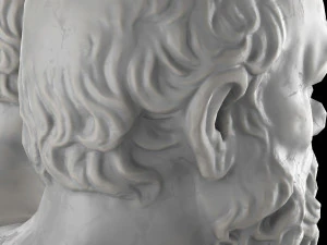 Scultura dell'erma di Socrate Modello 3D