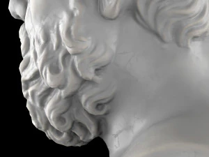 Scultura dell'erma di Socrate Modello 3D