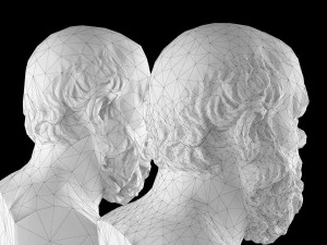 Scultura dell'erma di Socrate Modello 3D