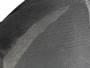 The Rosetta stone 3D 모델