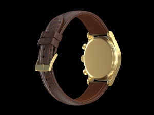 Patek Philippe Gold Chronograph 1527 3D-Modell