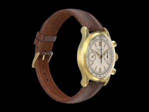 Patek Philippe Gold Chronograph 1527 3D-Modell