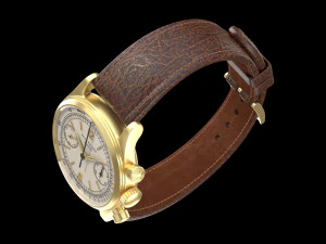 Patek Philippe Gold Chronograph 1527 3D Model
