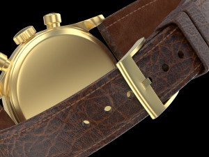 Patek Philippe Gold Chronograph 1527 3D-Modell