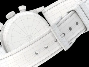 Patek Philippe Gold Chronograph 1527 3D Model