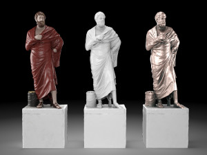Sophocles statue collection 3D Model
