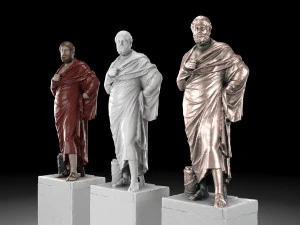 Sophocles statue collection 3D Model