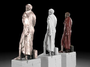 Sophocles statue collection 3D Model