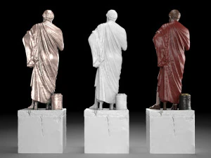 Sophocles statue collection 3D Model
