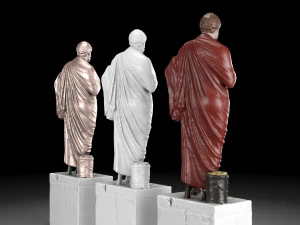 Sophocles statue collection 3D Model