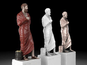 Sophocles statue collection 3D Model