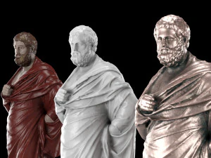 Sophocles statue collection 3D Model