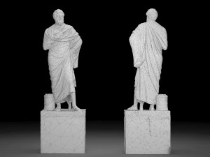 Sophocles statue collection 3D Model