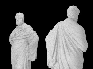 Sophocles statue collection 3D Model