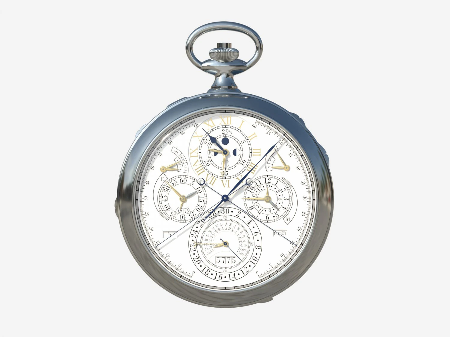 Vacheron Constantin 57260 3D Model .c4d .max .obj .3ds .fbx .stl .blend