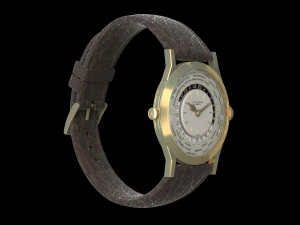 Patek Philippe Worldtimer Guilloche 3D Model