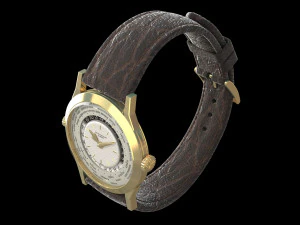 Patek Philippe Worldtimer Guilloche 3D Model