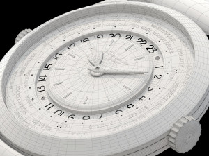 Patek Philippe Worldtimer Guilloche 3Dモデル