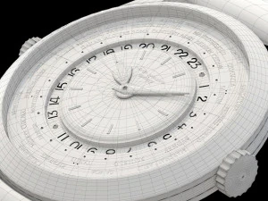 Patek Philippe Worldtimer Guilloche 3D Model