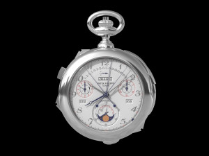 Patek Philippe White Gold Calibre 89 3D Model