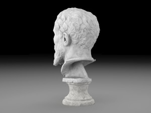 Michelangelo Buonarroti head sculpture Modelo 3D