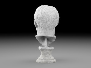 Michelangelo Buonarroti head sculpture Modelo 3D