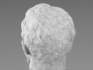 Michelangelo Buonarroti head sculpture Modelo 3D