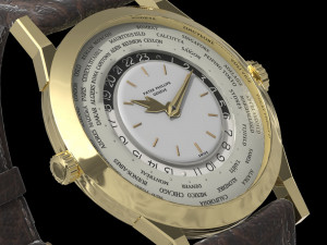 Patek Philippe Worldtimer Guilloche 3D मॉडल