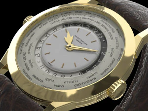 Patek Philippe Worldtimer Guilloche 3D Model