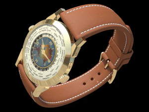 Patek Philippe Two Crown World time 2523 3D Model