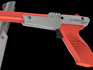 NES Zapper lowpoly Modello 3D