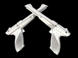 NES Zapper lowpoly Modello 3D