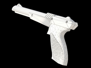 NES Zapper lowpoly Modello 3D