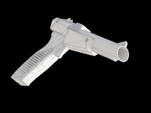 NES Zapper lowpoly Modello 3D