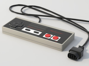NES controller lowpoly 3D Model