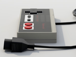 NES controller lowpoly 3D मॉडल