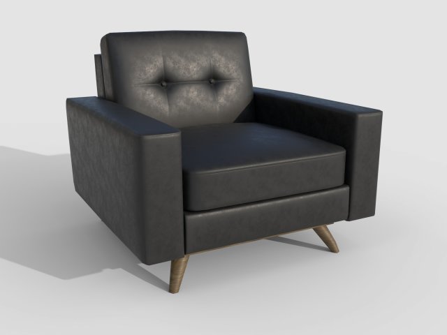Armchair 20 3D Model .c4d .max .obj .3ds .fbx .stl .blend 