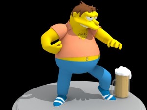 barney gumble rigged 3D Model